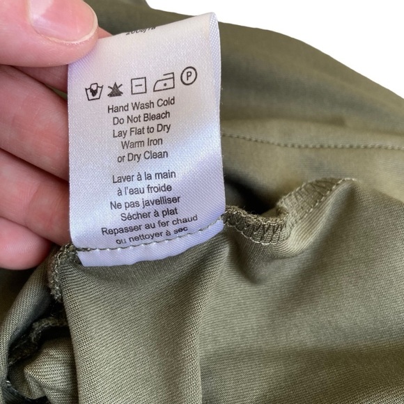 Heartloom Rivky Knit Jumpsuit Jogger Style Surplice Front Olive Green Sz M - Picture 14 of 15